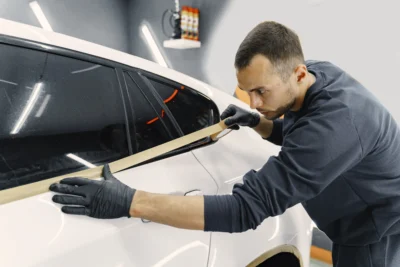 how to remove window tint glue