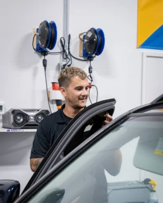 automotive window film removal